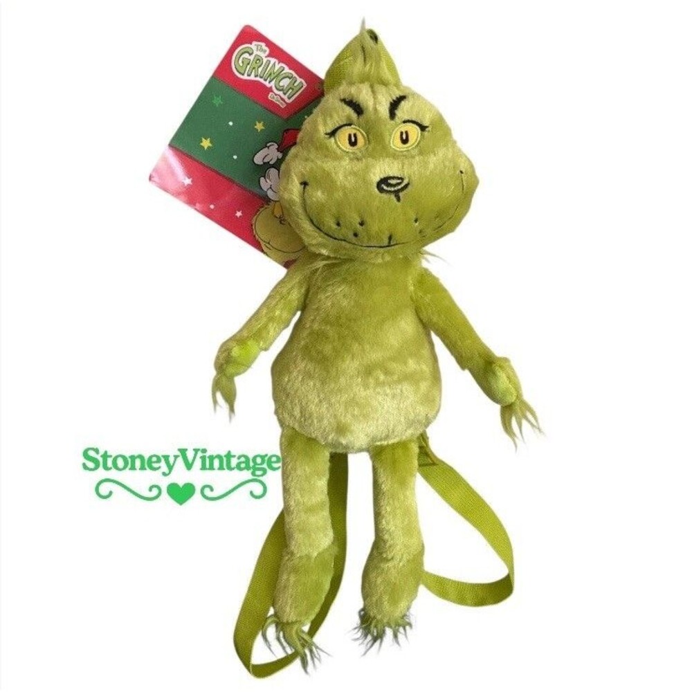 Dr Seuss The Grinch Mini Backpack Plush NWT